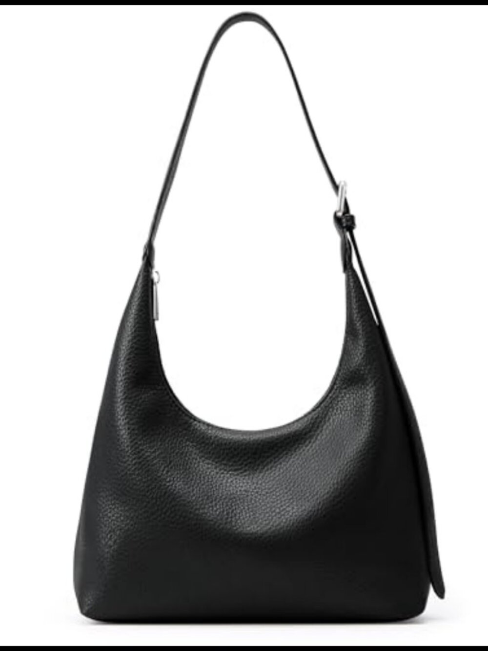 Vegan Leather Crescent Tote Bag Hobo Shoulder Handbag